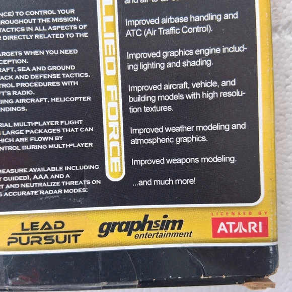 Lead Pursuit Falcon 4.0 Allied Force Battlefield Operations Series PC Game Seal - Picture 6 of 6